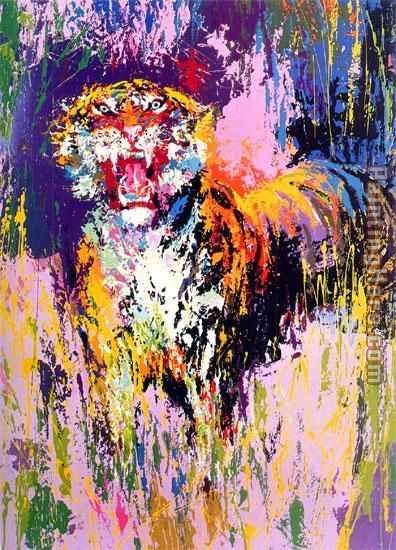 Bengal Tiger painting - Leroy Neiman Bengal Tiger art painting